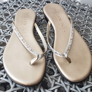 Italian Shoemakers Sandals | Women's Size 7 | Gold